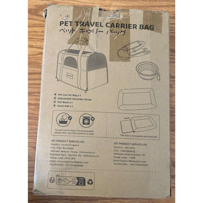 Morpilot Pet Carrier, Portable Travel Bag for Cats/Small Dogs Airline Approved