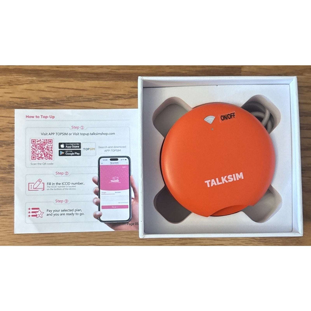 TALKSIM UFO Mobile Hotspot 1GB/Month WiFi 6 4G LTE Portable Up to 10 Devices