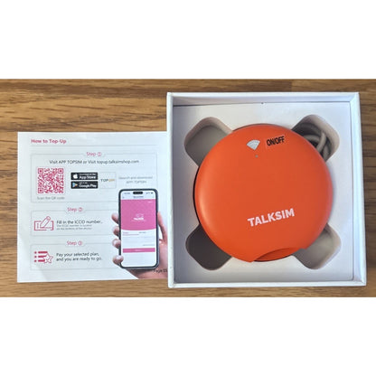 TALKSIM UFO Mobile Hotspot 1GB/Month WiFi 6 4G LTE Portable Up to 10 Devices