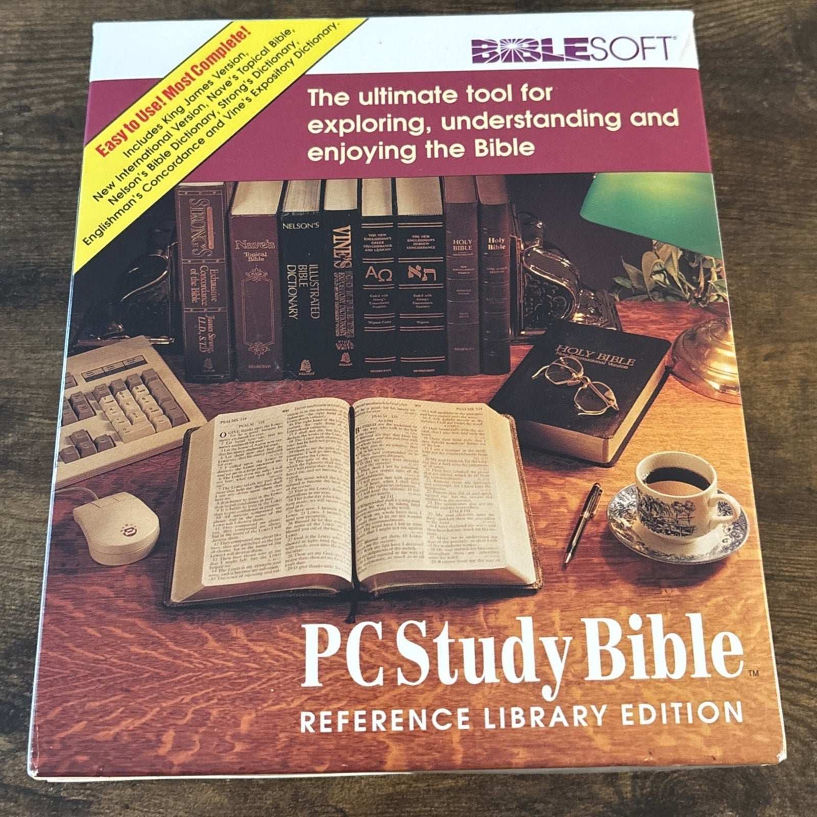 Biblesoft PC Study Bible New Reference Library 17 Floppy Disk Set KJV NIV Nelson