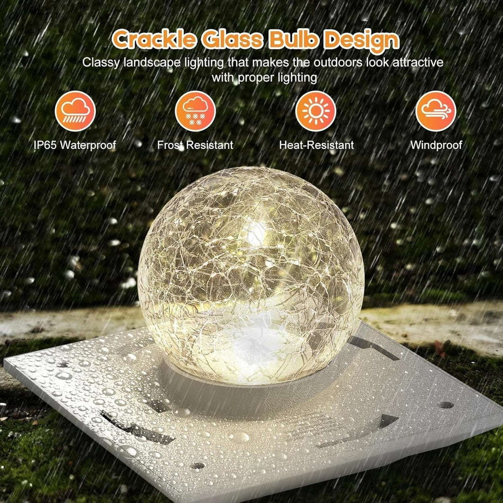 6-Pack RGB & Warm White LED Solar Powered Waterproof Fence Deck Post Cap Lights