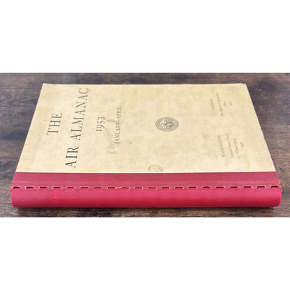 1953 The Air Almanac Jan-April Navigational Star Chart American Nautical Almanac