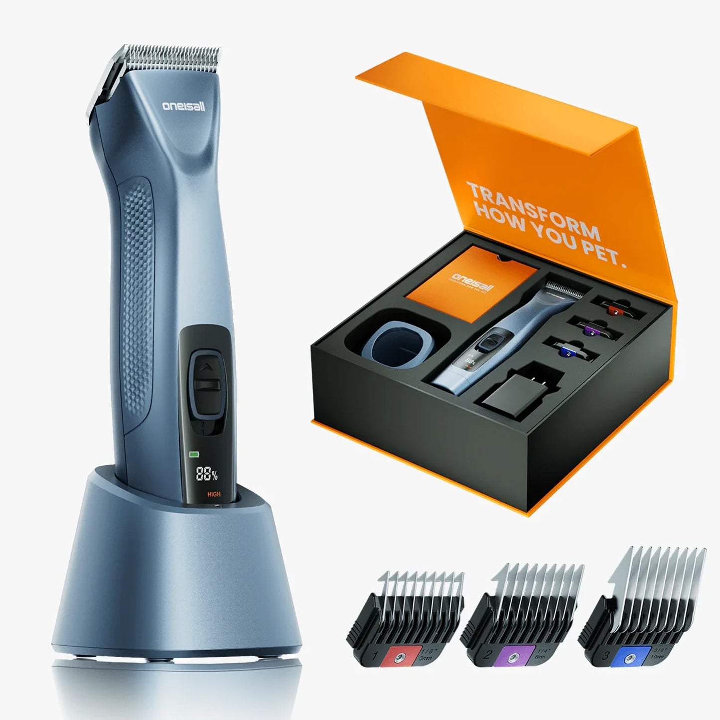 oneisall Cordless Professional Dog Grooming Clippers PC14 Pet Grooming Set - NEW