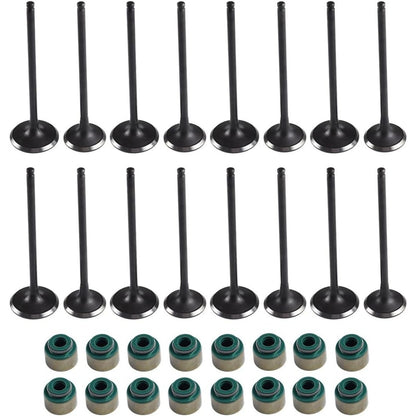 8 Intake 8 Exhaust Valves +16Seals Honda CRV Accord 2.4L Acura RSX 2.0L RDX 2.3L