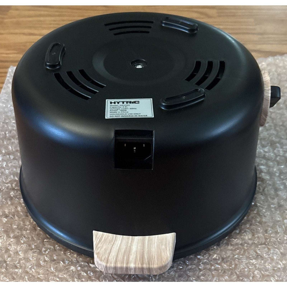 HYTRIC 2.5L 2.6Qt Electric Hot Pot Ramen Cooker Dual Power 300W 700W RV Dorm Blk