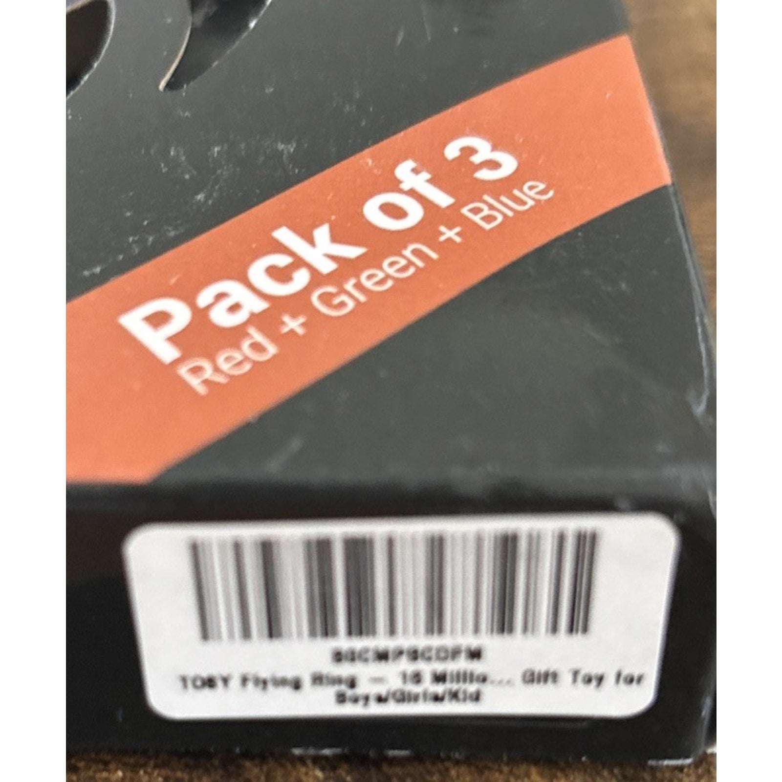 TOSY LED Flying Ring 3 Pack Red + Blue + Green Waterproof Floats Glows Auto-Off