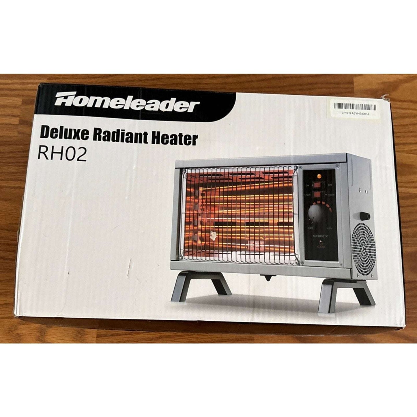 ETL Portable Fast Radiant Heater RH02 1500/1250W Tip-Over Cutoff Overheat Protec