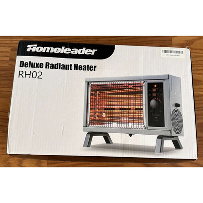 ETL Portable Fast Radiant Heater RH02 1500/1250W Tip-Over Cutoff Overheat Protec