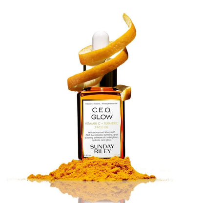 NEW Sunday Riley CEO Glow Vitamin C Turmeric & Primrose Face Oil 0.5oz/15ml