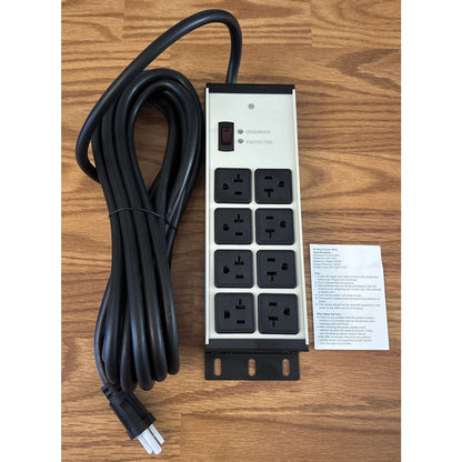 Heavy Duty Power Strip Surge Protector 20 AMP 8 Outlets 12 Gauge 20Ft Industrial