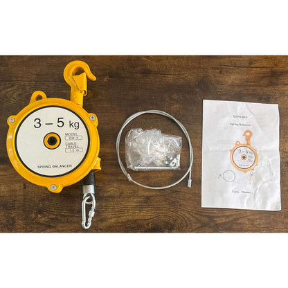 EW-5 Retractable Spring Balancer, 3-5KG(6.6-11Lbs) 1.5m Cable Hanging Tool