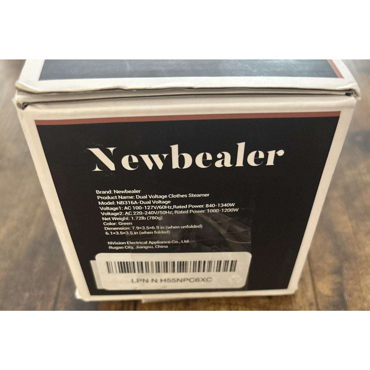 Newbealer Handheld 120V/220V Dual Voltage Foldable Clothes Garment Steamer Press
