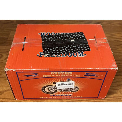 DOT Approved Retro Baseball Cap Motorcycle Vtg German Style Half Face Skull Cap