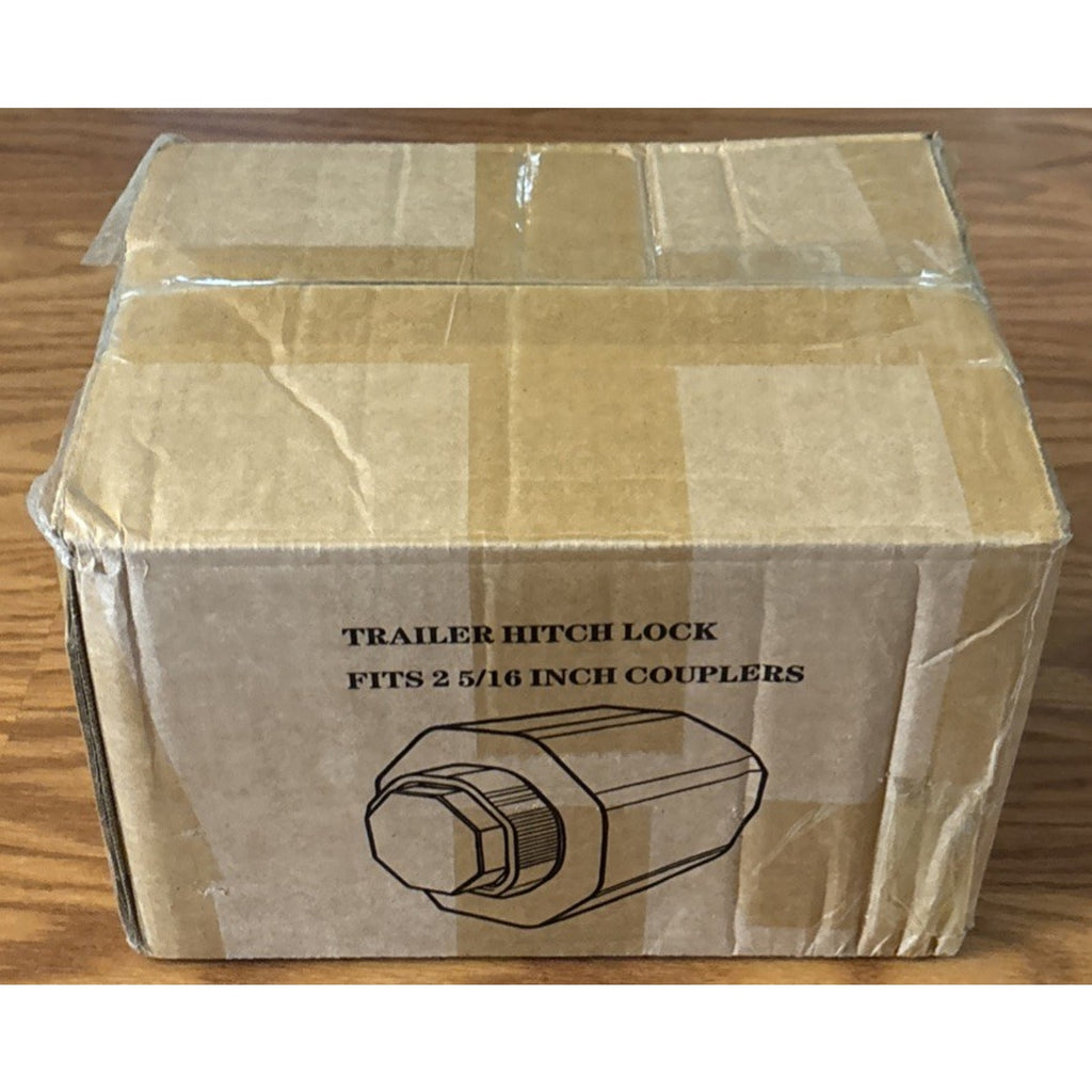 Trailer Coupler Lock Fits 2-5/16 Inch Couplers Heavy Duty Anti-Theft Hitch Lock