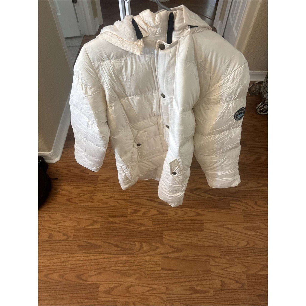 WULFUL Boy's Winter Coat Sherpa Lined Detachable Hat Down Puffer Jacket Sz 15/16