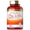 2 Pack Carlyle Vitamin D3 2000 IU Softgels (400ea/800total) Non-GMO Gluten Free