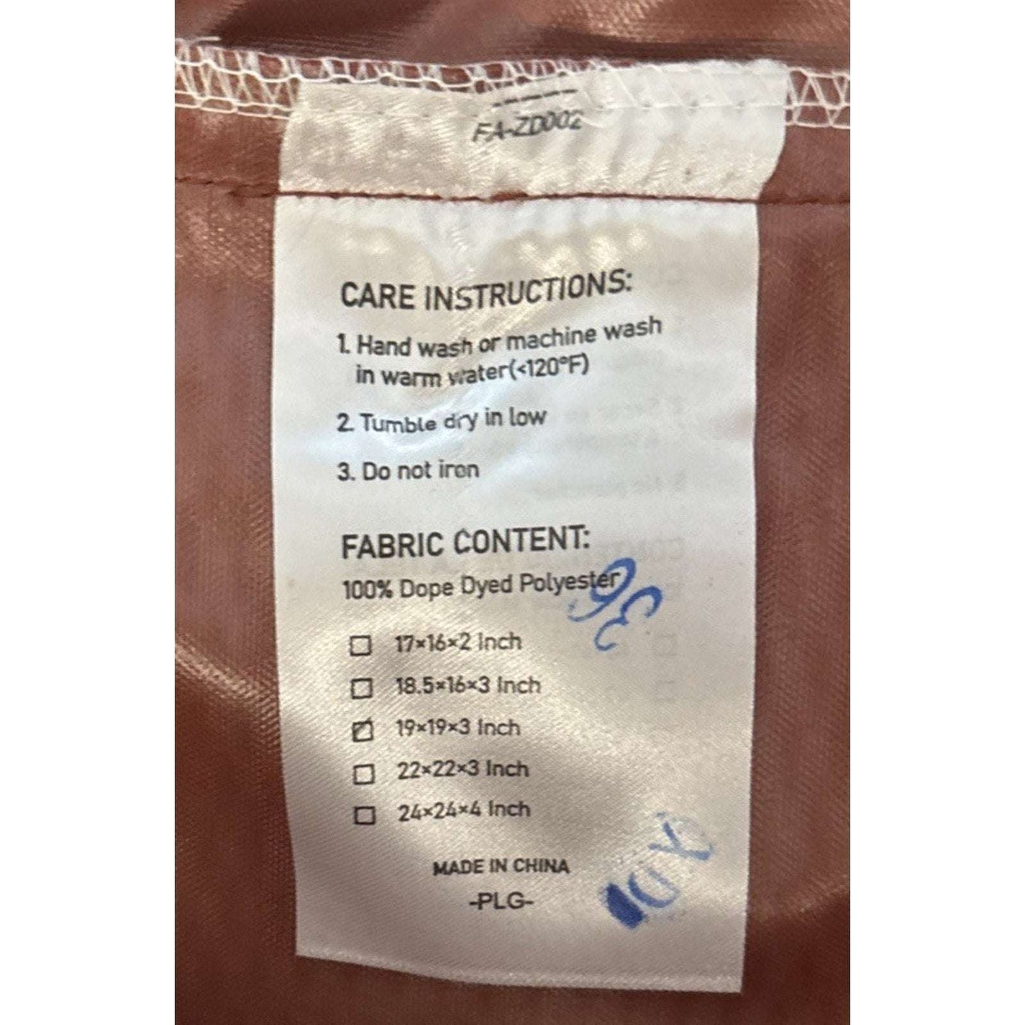 Favoyard Patio Chair Cushions 19 x 19 x 3 Inch Waterproof Outdoor Seat 2 Pack