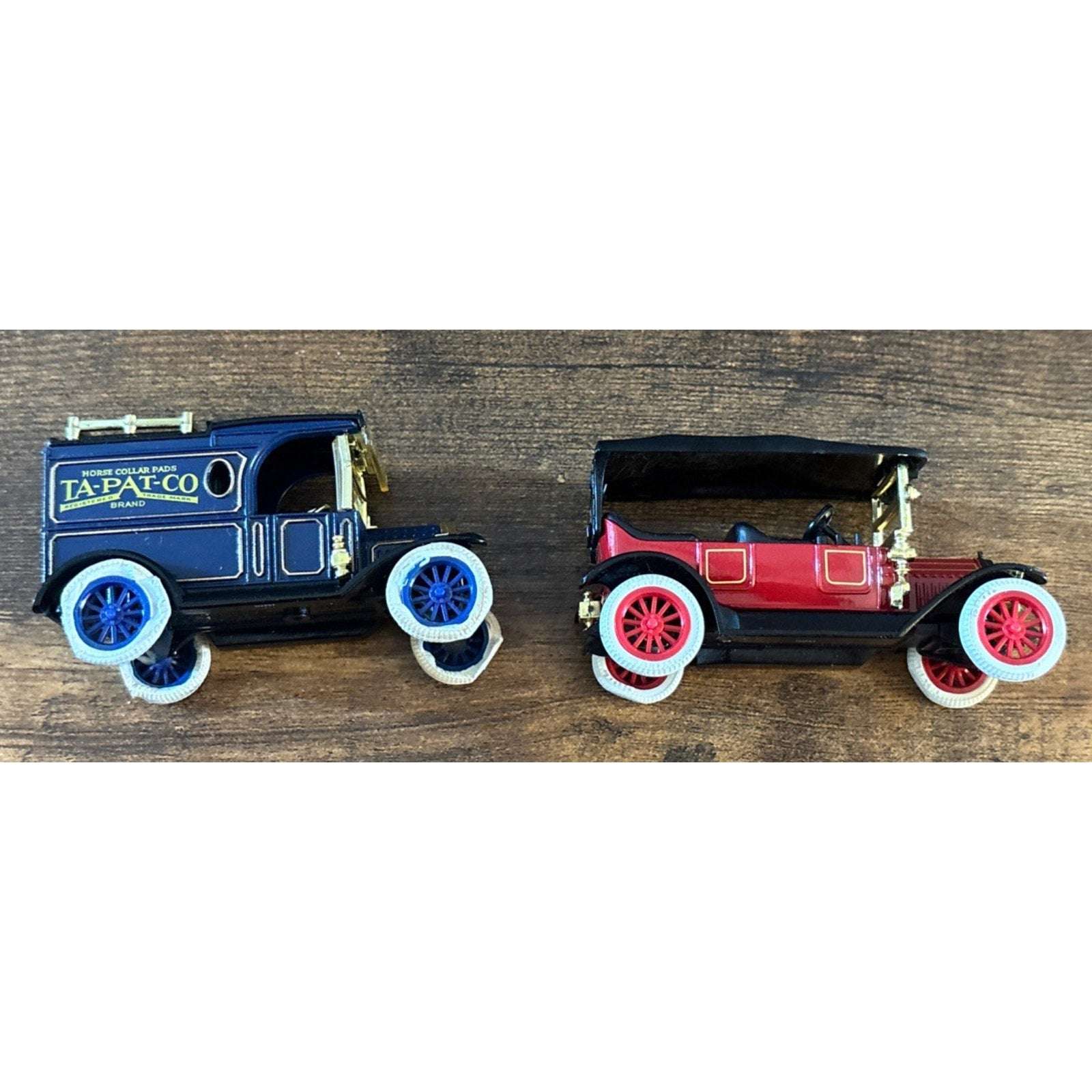 2 x ERTL Vtg VEHICLES 1/43 1912 BUICK Model 35 & 1913 Ford MODEL T VAN TA-PAT-CO
