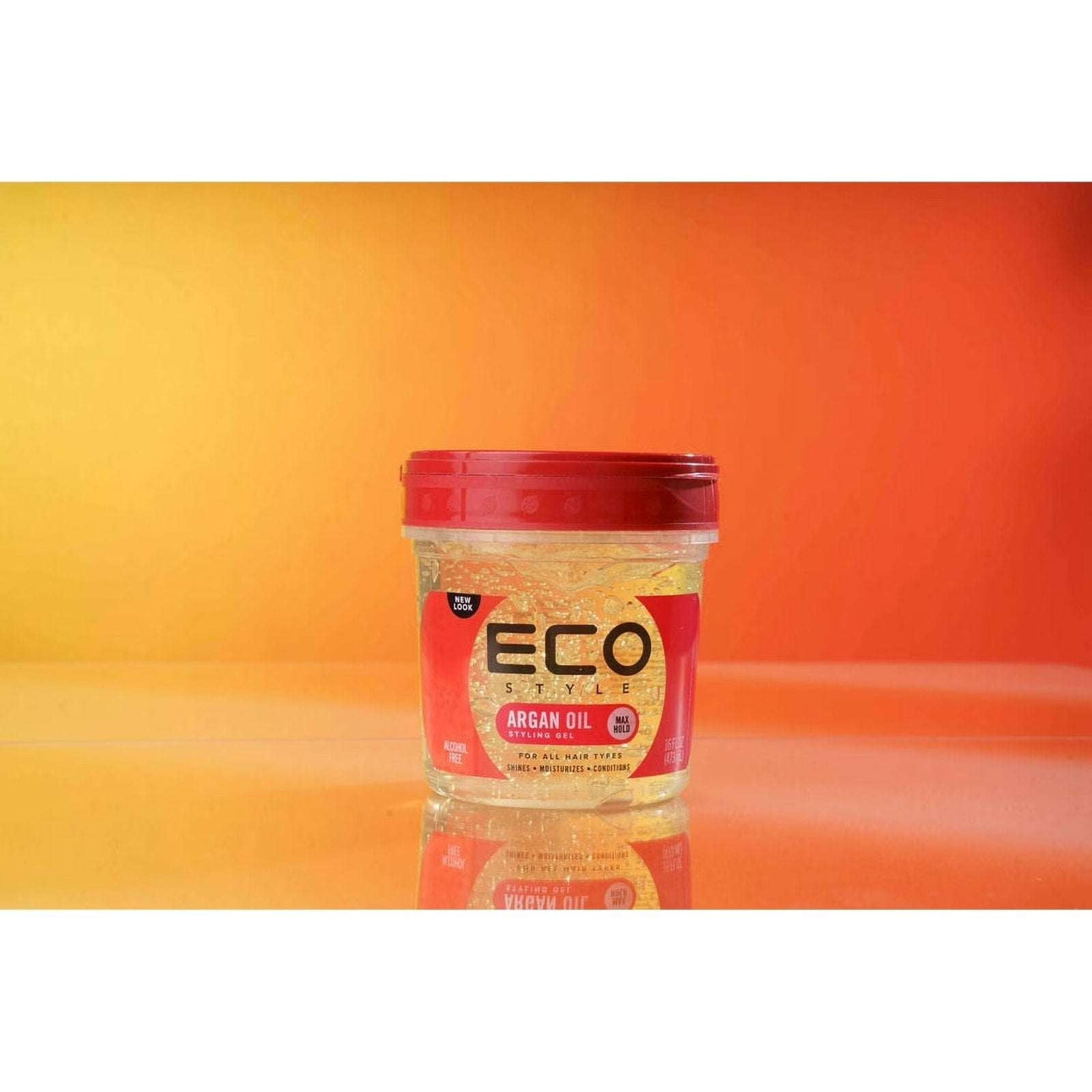 2x Eco Styler Professional Moroccan Argan Oil Styling Hair Gel Maximum Hold 16oz