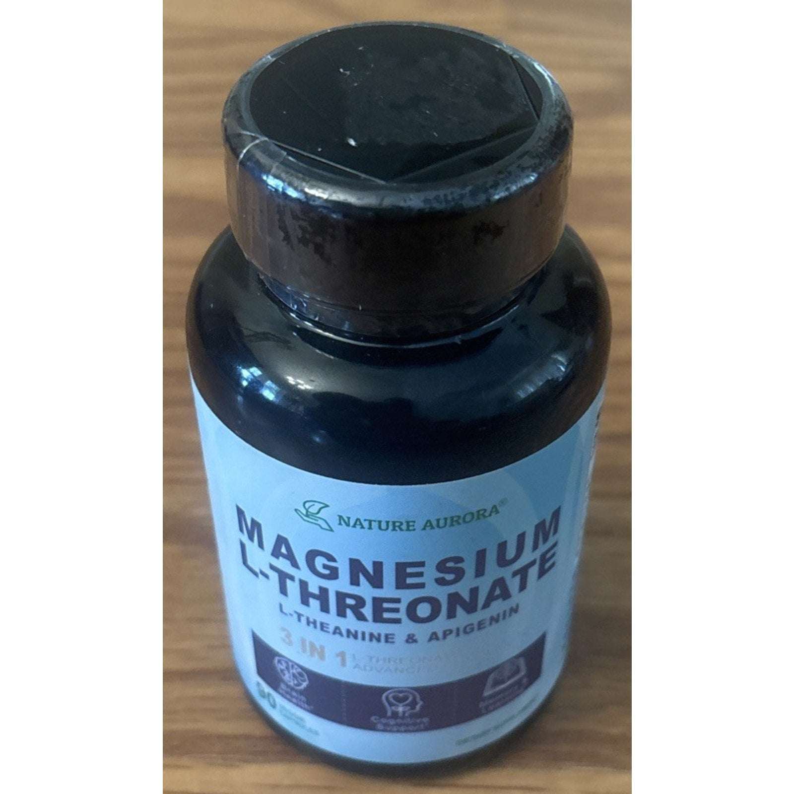 Magnesium L Threonate/Apigenin/L-theanine 90 Caps , Gluten Free, Non-GMO 07/2027