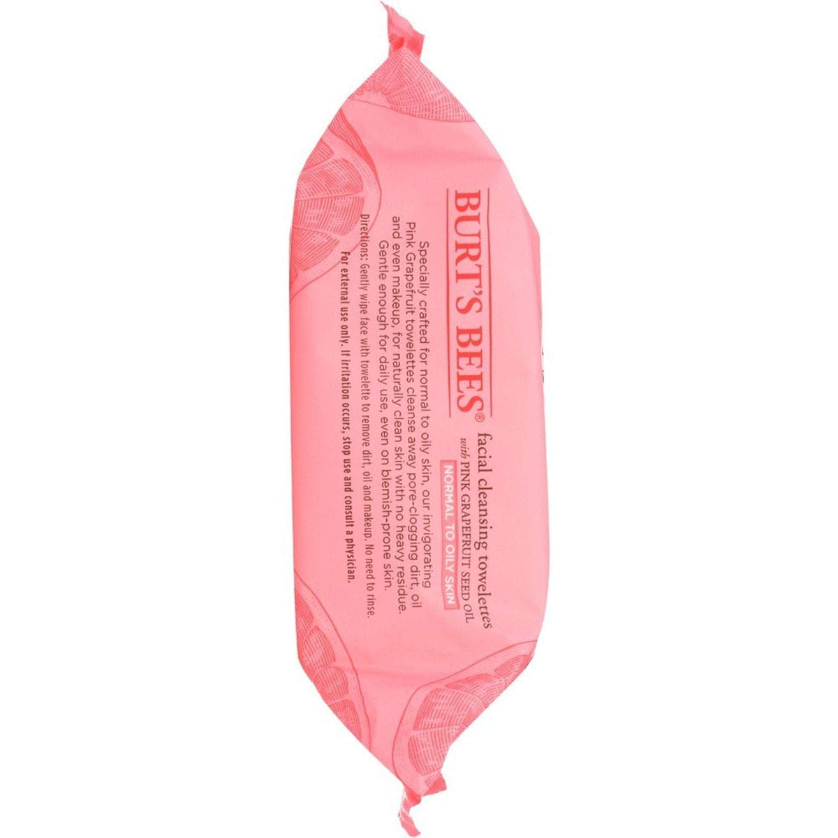 3 Packs Burt's Bees Facial Cleansing Towelettes Pink Grapefruit 90 Total Wipes