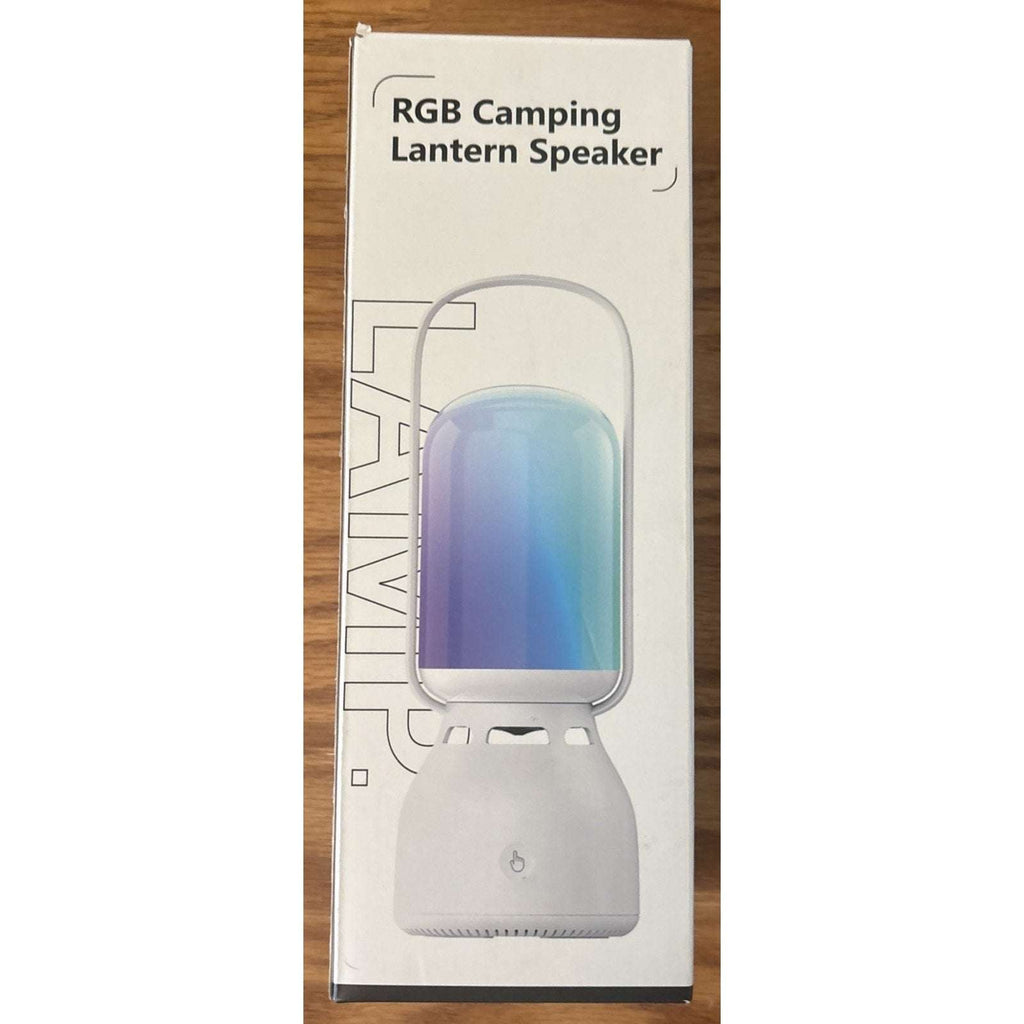 Rechargeable Camping Tent Lantern with Bluetooth Speaker Outdoor Table RGB Light