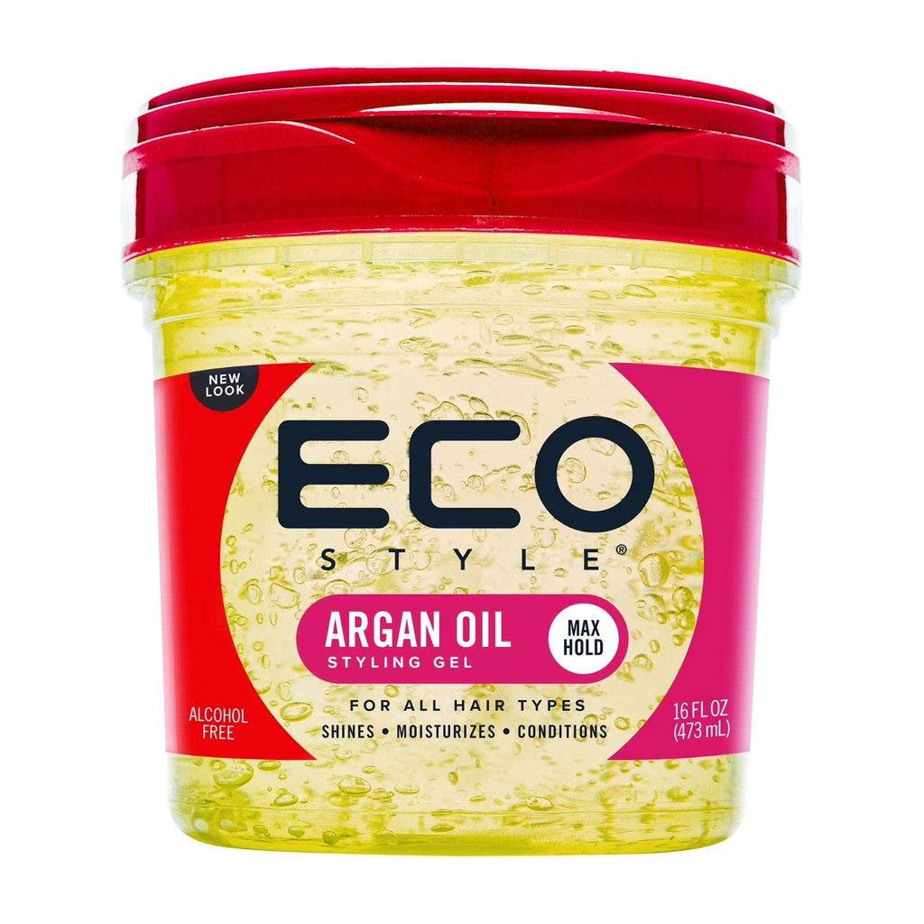 2x Eco Styler Professional Moroccan Argan Oil Styling Hair Gel Maximum Hold 16oz