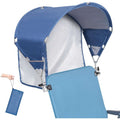 2Pk Universal Umbrella UPF50+ Sun Shade Adj Clamp Clip Beach Chair Wagon Sports