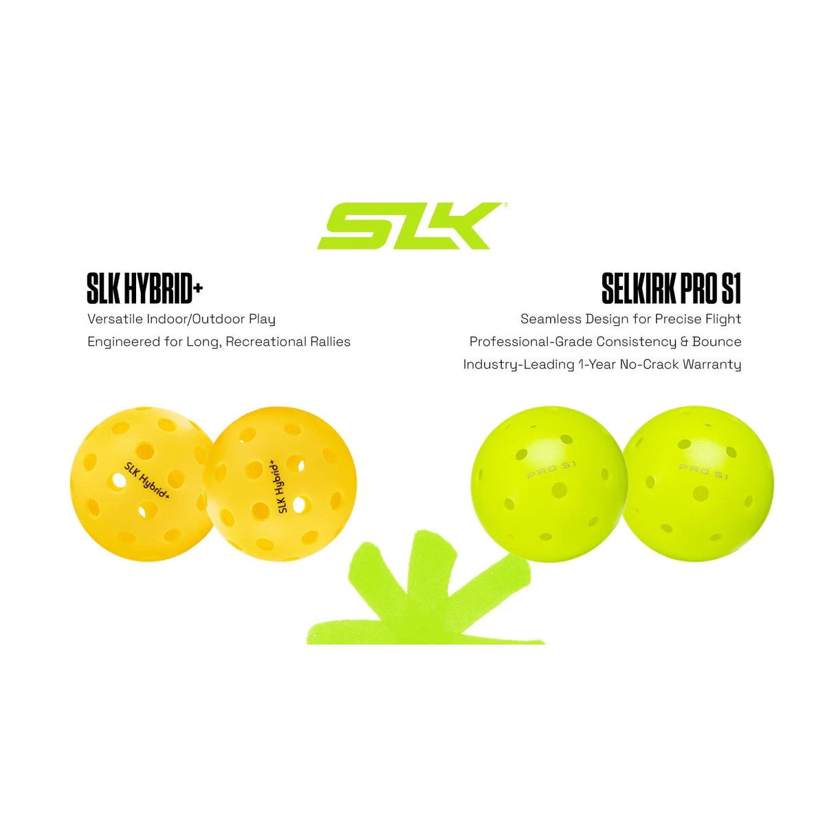 SELKIRK SLK Prime 2.0 Premium Pickleball Set 2 Widebody Paddles, 4 Balls & Bag