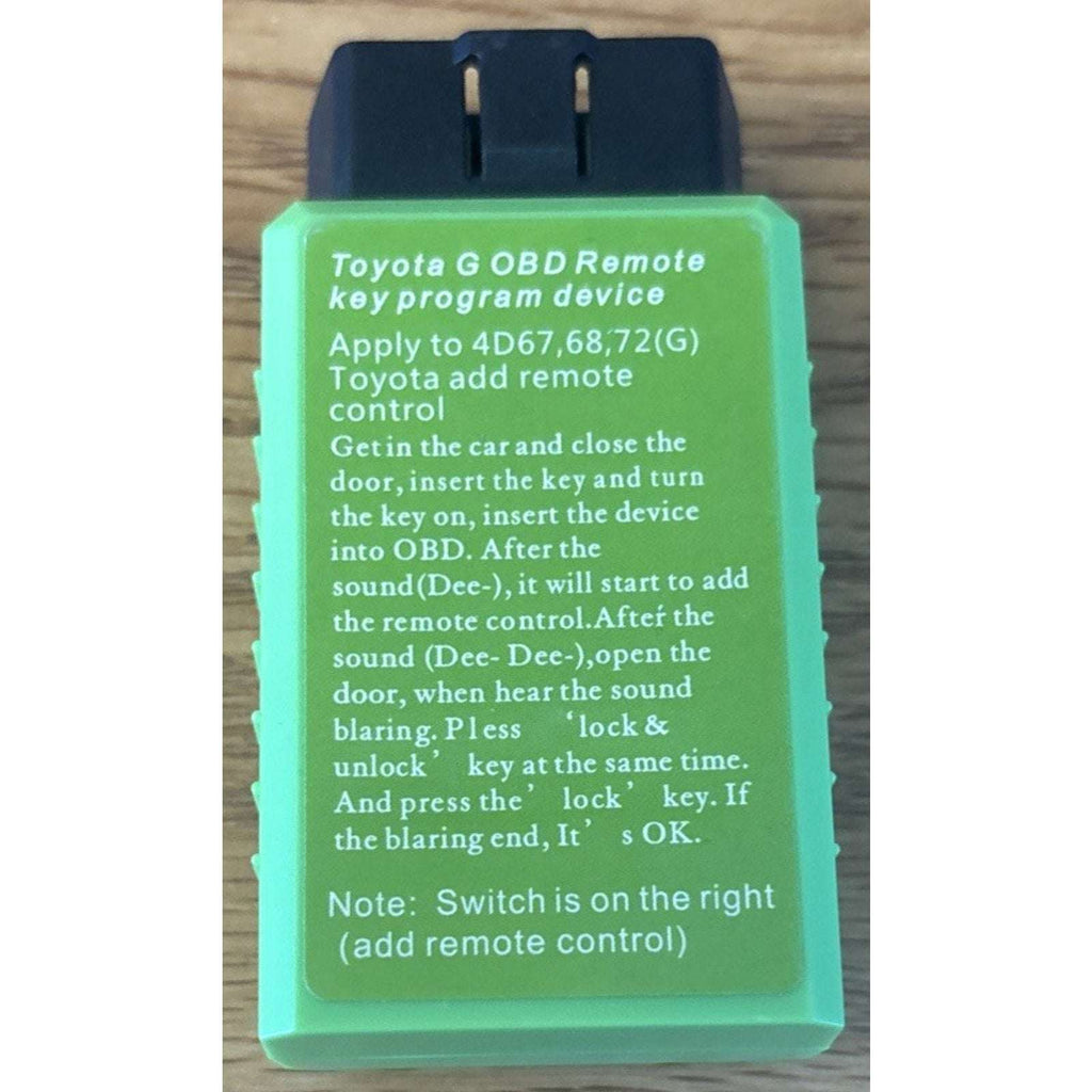 Toyota G & H Chip OBDII Programming Dongle - Car Key Fob DIY Programmer via ODB2