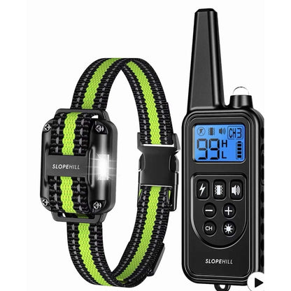 Waterproof Dog Training Collar 4200ft w/ Remote, 4 Modes, 99 Levels & Light