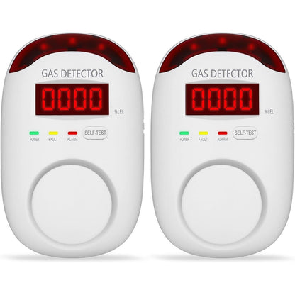 Colorwell WA886 Natural Gas Detector Plug-in Propane Gas Home RV Detector 2-Pack