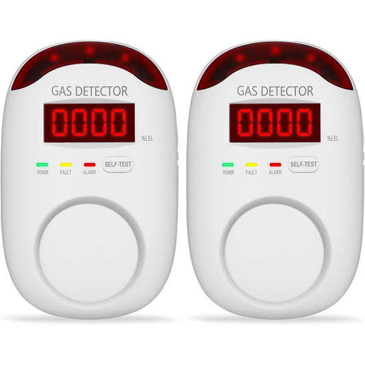 Colorwell WA886 Natural Gas Detector Plug-in Propane Gas Home RV Detector 2-Pack