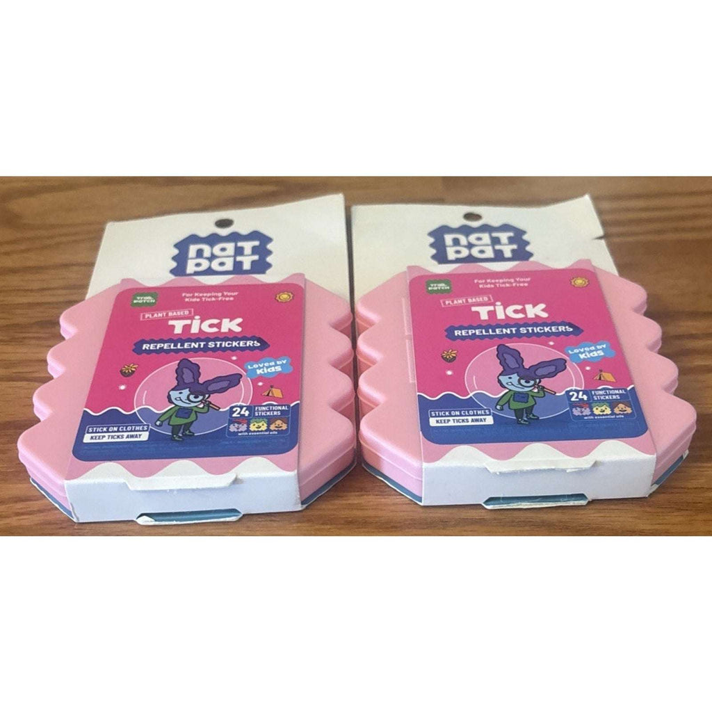 2Pk NatPat Trail Patch Tick Repellent Non-Toxic for Kids & Adults - 48 stickers