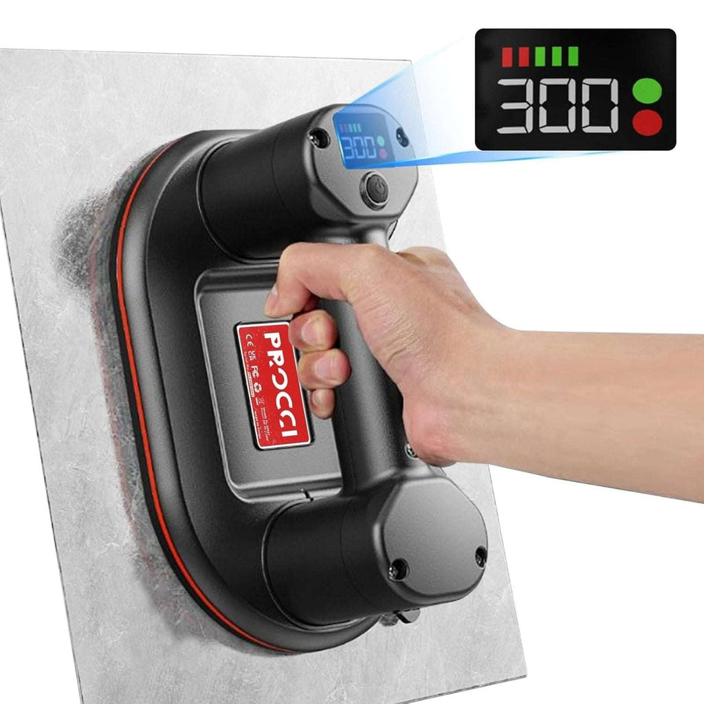 Electric Vacuum Suction Cup Lifting Tool Dual Motors 660lbs Glass Tile Granite