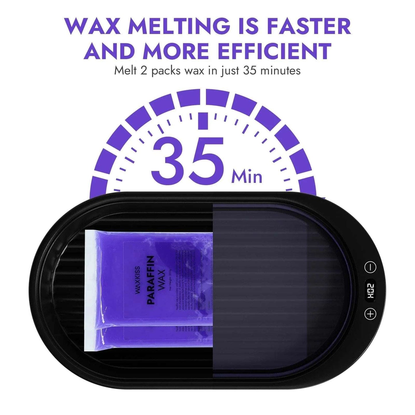 Electric Paraffin Wax Machine for Hands and Feet - Home Spa Kit Wax Mitts Liners