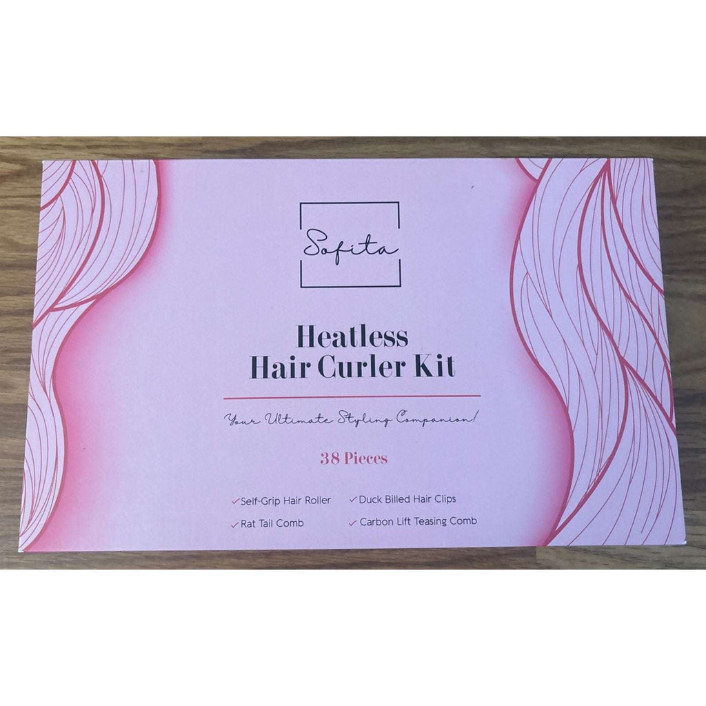 Sofita Heatless Self Grip Hair Curler Set - 38 Pieces - Curls, Body and Volume