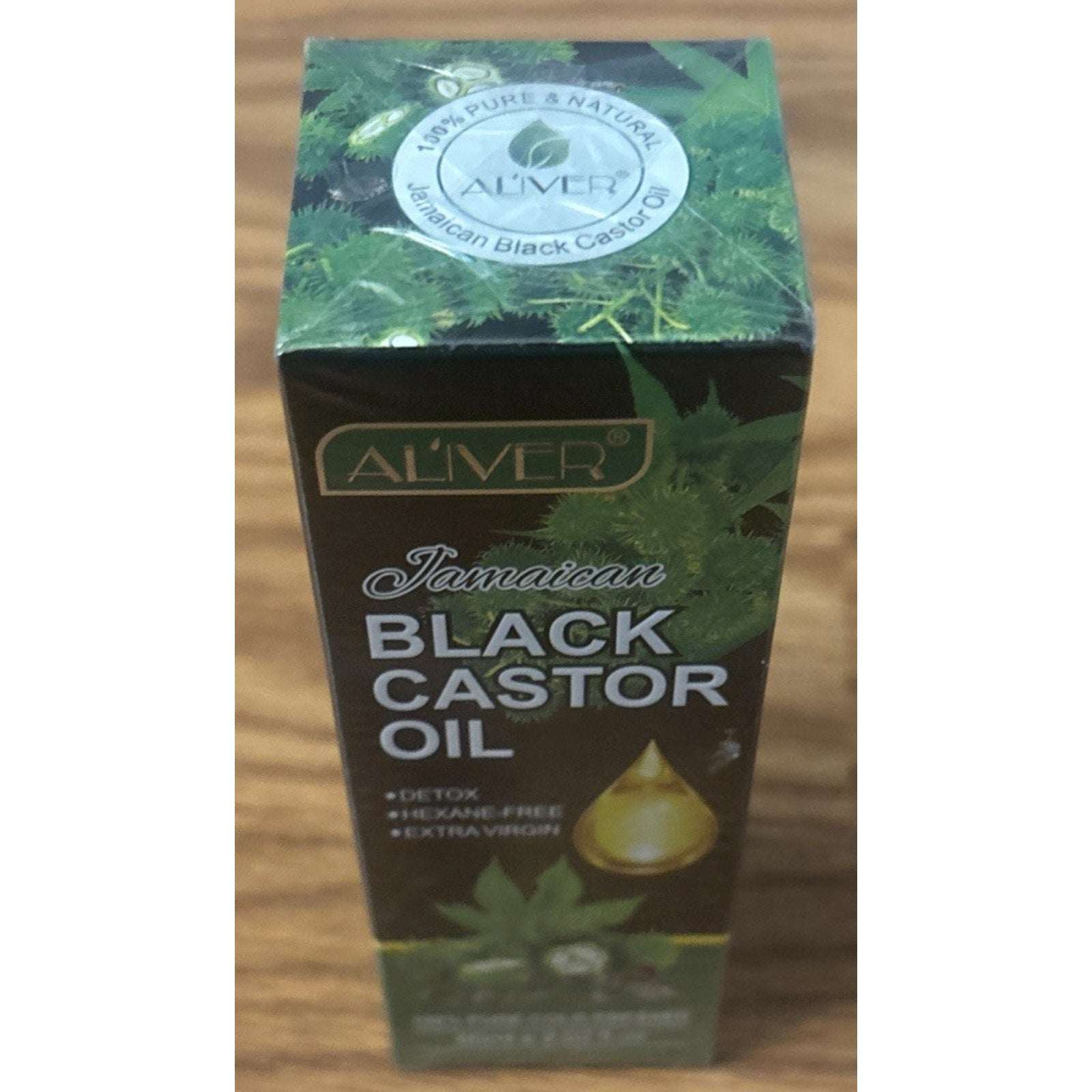 ALIVER Jamaican Black Castor Oil 100% Pure Extra Virgin Cold-Pressed 60ml
