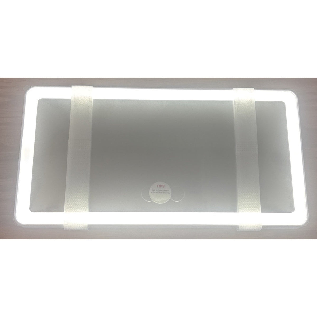 Car Sun Visor Vanity Mirror, Big Led Car Mirror w/ 3 Light Modes, 80 LEDs, Recha