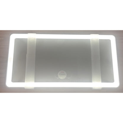 Car Sun Visor Vanity Mirror, Big Led Car Mirror w/ 3 Light Modes, 80 LEDs, Recha