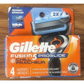 Gillette Fusion5 PROGLIDE Chill Fraicheur 4 Cartridges NEW SEALED/Damaged Box