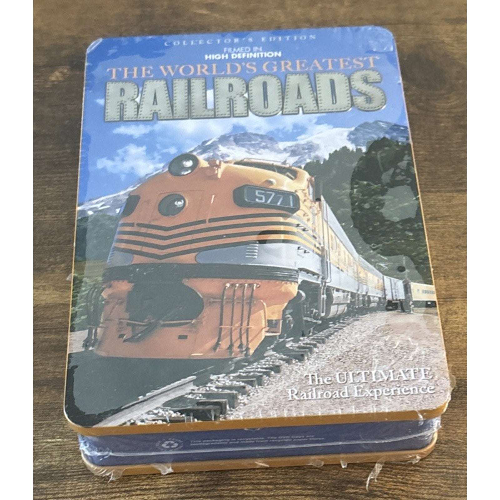 The World's Greatest Railroads 5 HD-DVD Disc Set Tin Box - Ultimate Railroad Exp