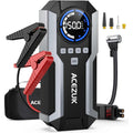 ACEZUK 150PSI 8000A 12V Car Battery Jump Starter, Air Compressor, 21800mAH Power