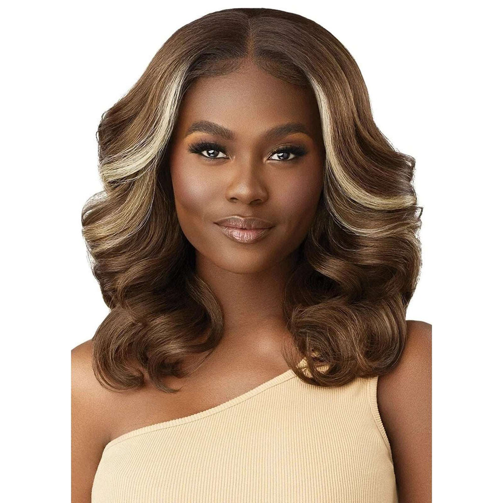 Outre Perfect Hairline Synthetic Hair 13X4 HD Lace Front Wig IMANI #1 Jet Black