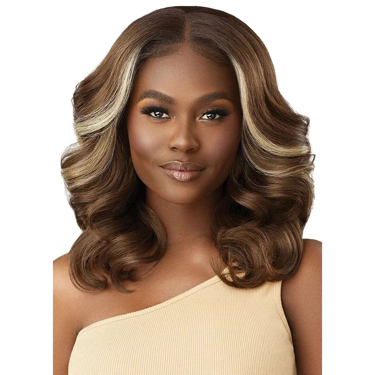 Outre Perfect Hairline Synthetic Hair 13X4 HD Lace Front Wig IMANI #1 Jet Black