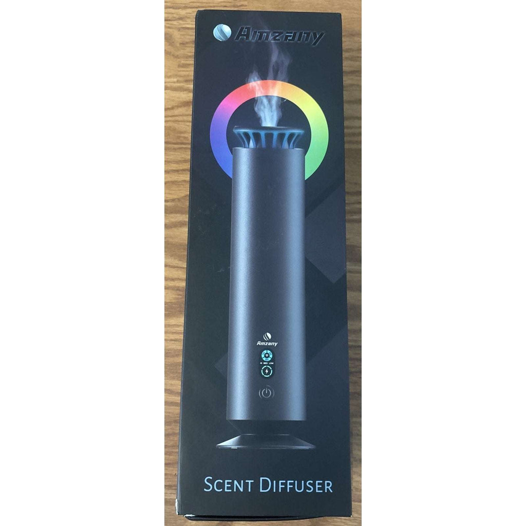 Amzany Pro Waterless Essential Oil Scent Diffuser w Remote & 7-Color LED Light