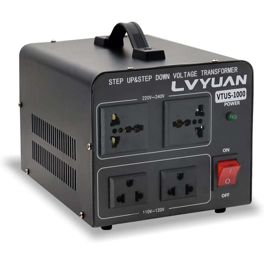 Voltage Transformer Converter 1000 Watt Step Up/Down 110V-120V ↔ 220V-240V 4 Out