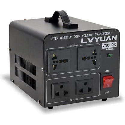 Voltage Transformer Converter 1000 Watt Step Up/Down 110V-120V ↔ 220V-240V 4 Out