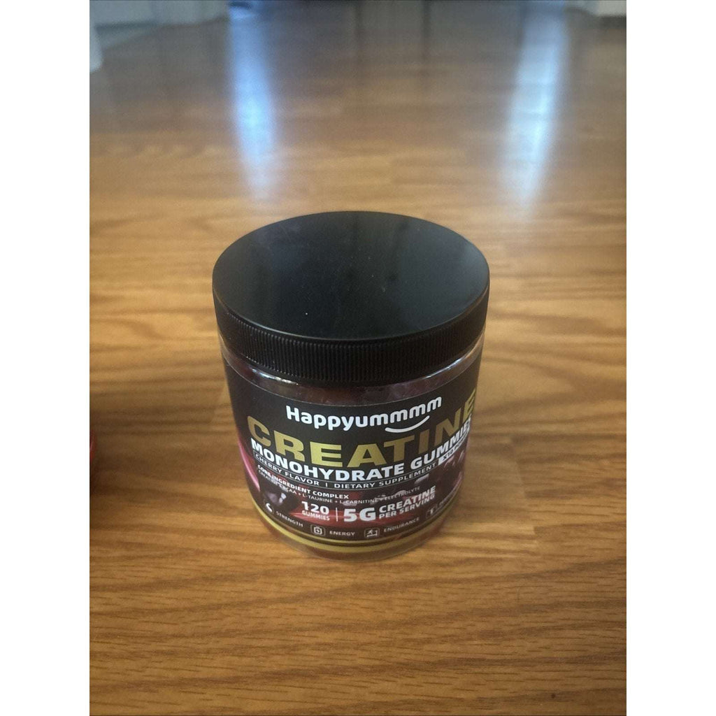 2x Happyummmm Creatine Monohydrate Gummies 5g Variety 120ct (240 Total) Exp 7/27