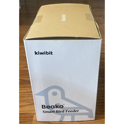 Kiwibit Beako Solar Smart Bird Feeder w Camera, 4K UHD Video, 2-Way Audio, AI ID